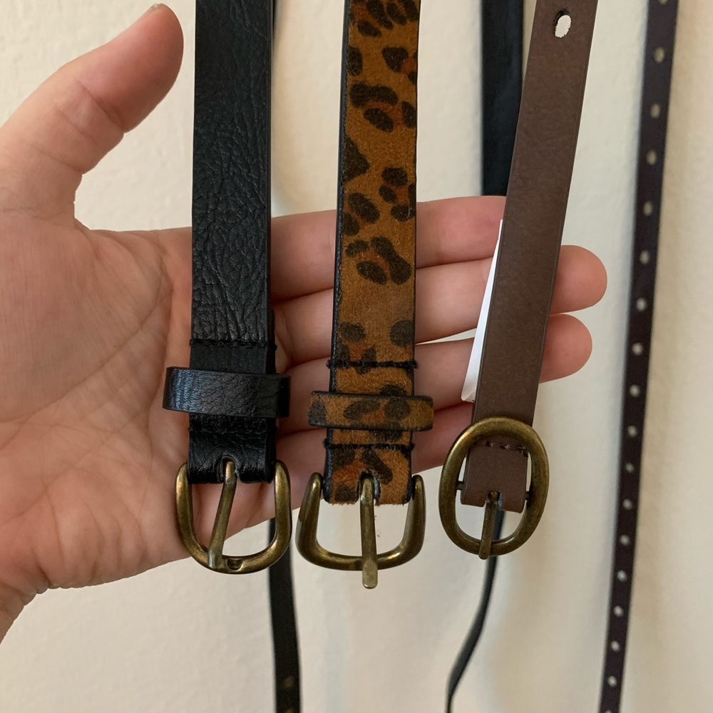 3-Pack; Thin Belts